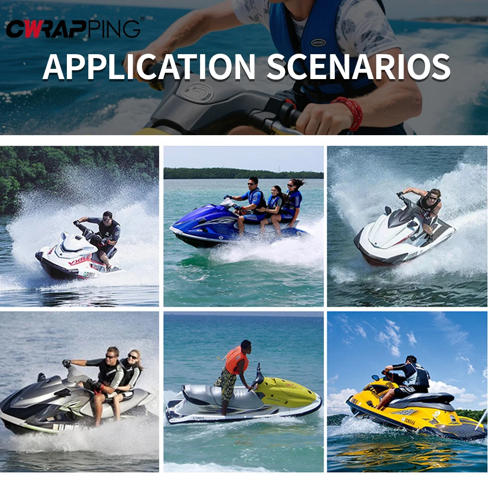 Cordino di arresto di emergenza Cavo da polso di sicurezza galleggiante per motore per motoscafo per corridore d'onda per jet ski in accessori di sicurezza per sport acquatici