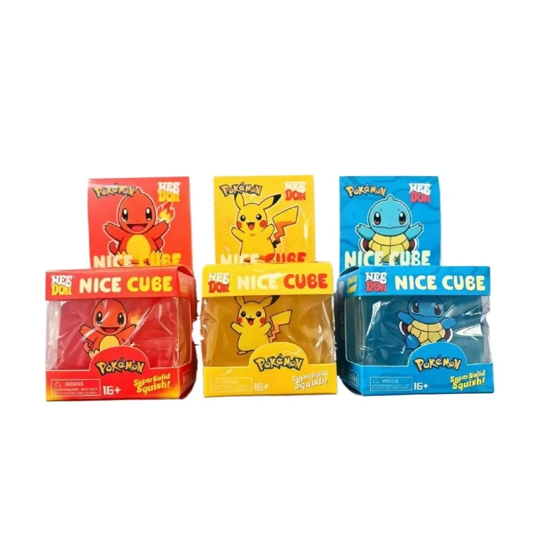 Neues Baokemeng NeeDoh Quadratisches Extrusionsspielzeug, solides, weiches Gummi-Sensorik-Dekompressionsspielzeug, Pikachu, handgefertigte Ornamente, Geschenke – Detail 2