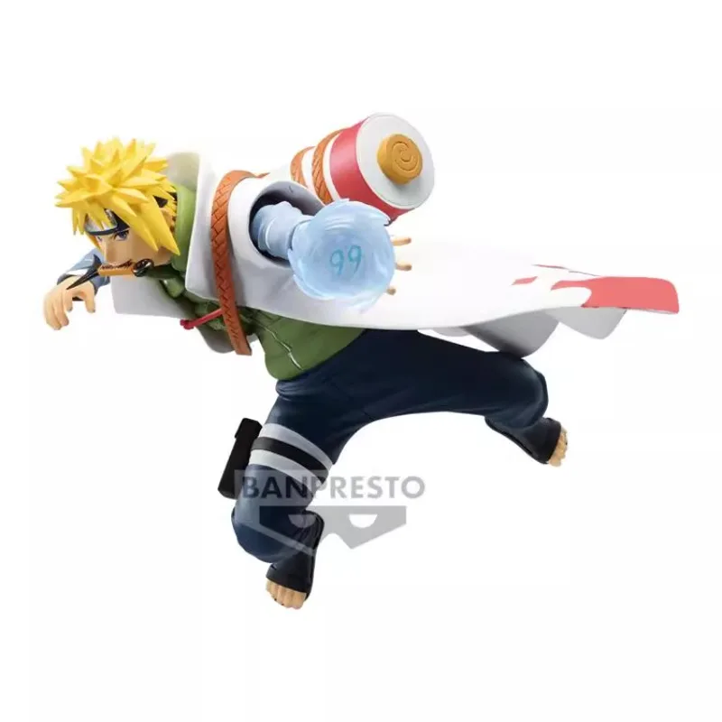 Bandai Original NARUTOP99 NARUTO Anime Figure Namikaze Minato Action Figure Toys for Boys Girls Kids Children Birthday Gifts