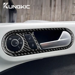 for Volkswagen Beetle 2012 2013 2014 2015 2016 2018 2019 Inner Door Handle Sticker Trim Auto Accessories Real Carbon Fiber