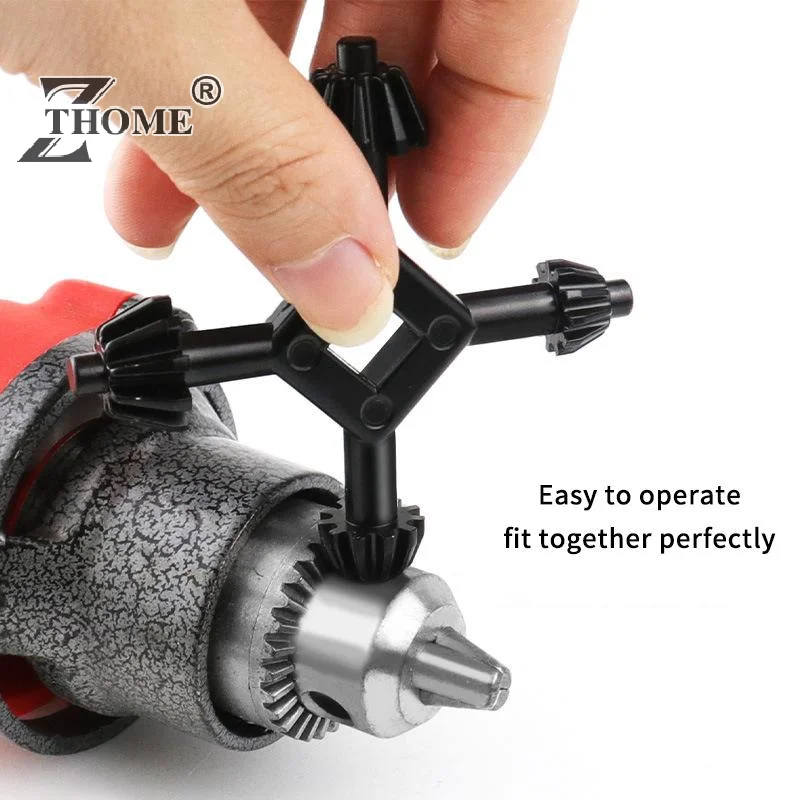 Universal 4 Way Hand Drill Key Wrench With Flexible Rotation And Sturdy Build Perfect For Home DIY Workshop Repair