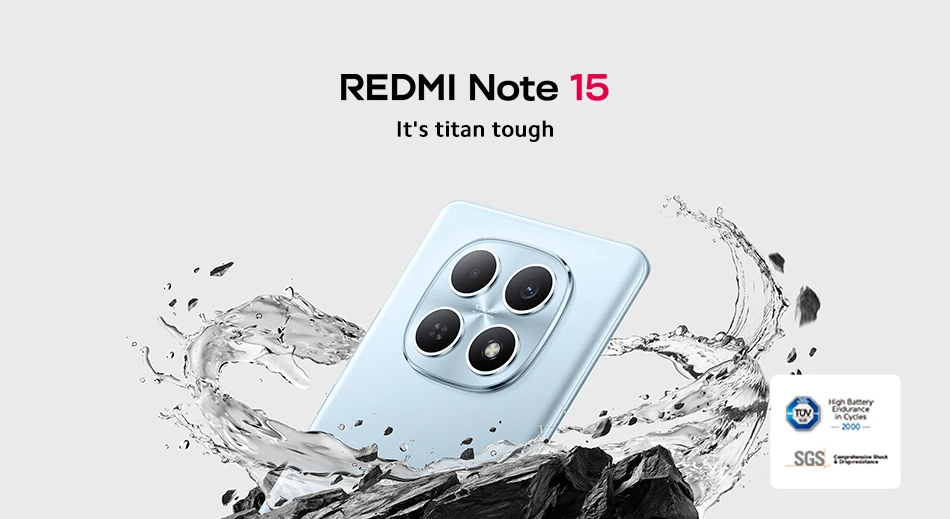 【World Premiere】Global Version Xiaomi Redmi Note 15 MTK Helio G100-Ultra Smartphone 6.77" AMOLED display 108MP camera 6000mAh
