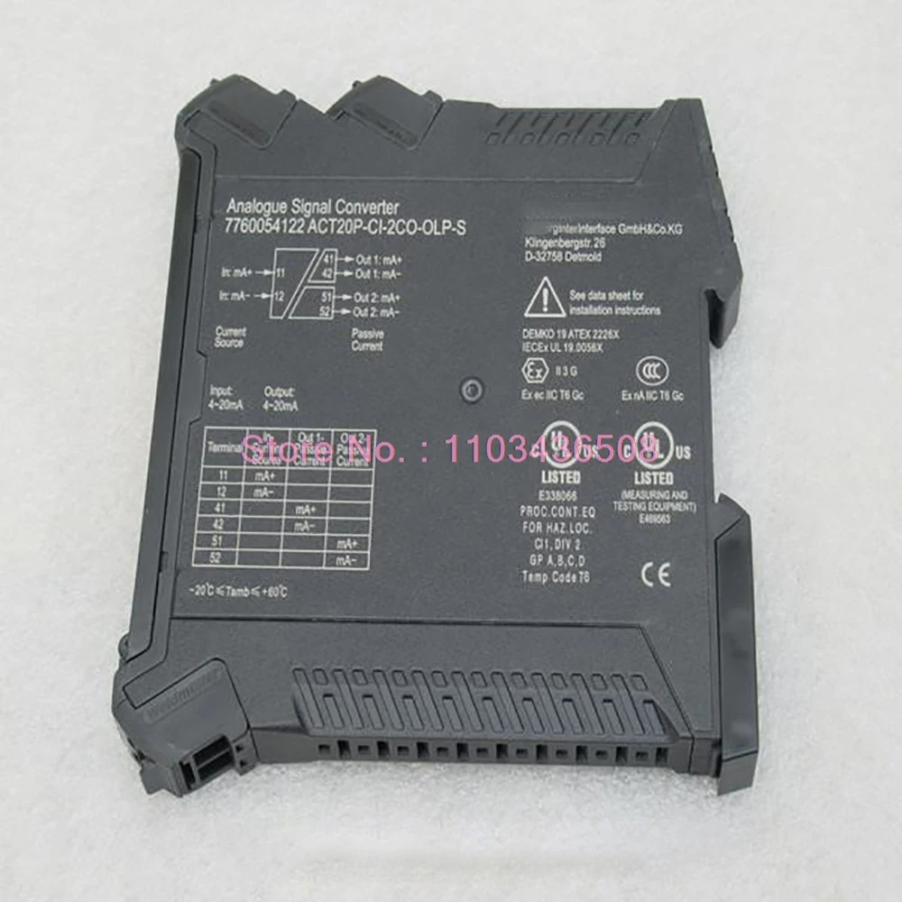 For Weidmuller isolator ACT20P-CI-2CO-OLP-S 7760054122