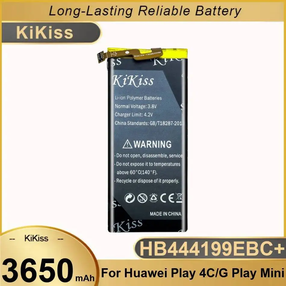

Надежная мощность 3650 мАч HB444199EBC + аккумулятор для мобильного телефона для Huawei G Play Mini 4C C8818 Chm-CL00 Chm-TL00H Chm-UL00