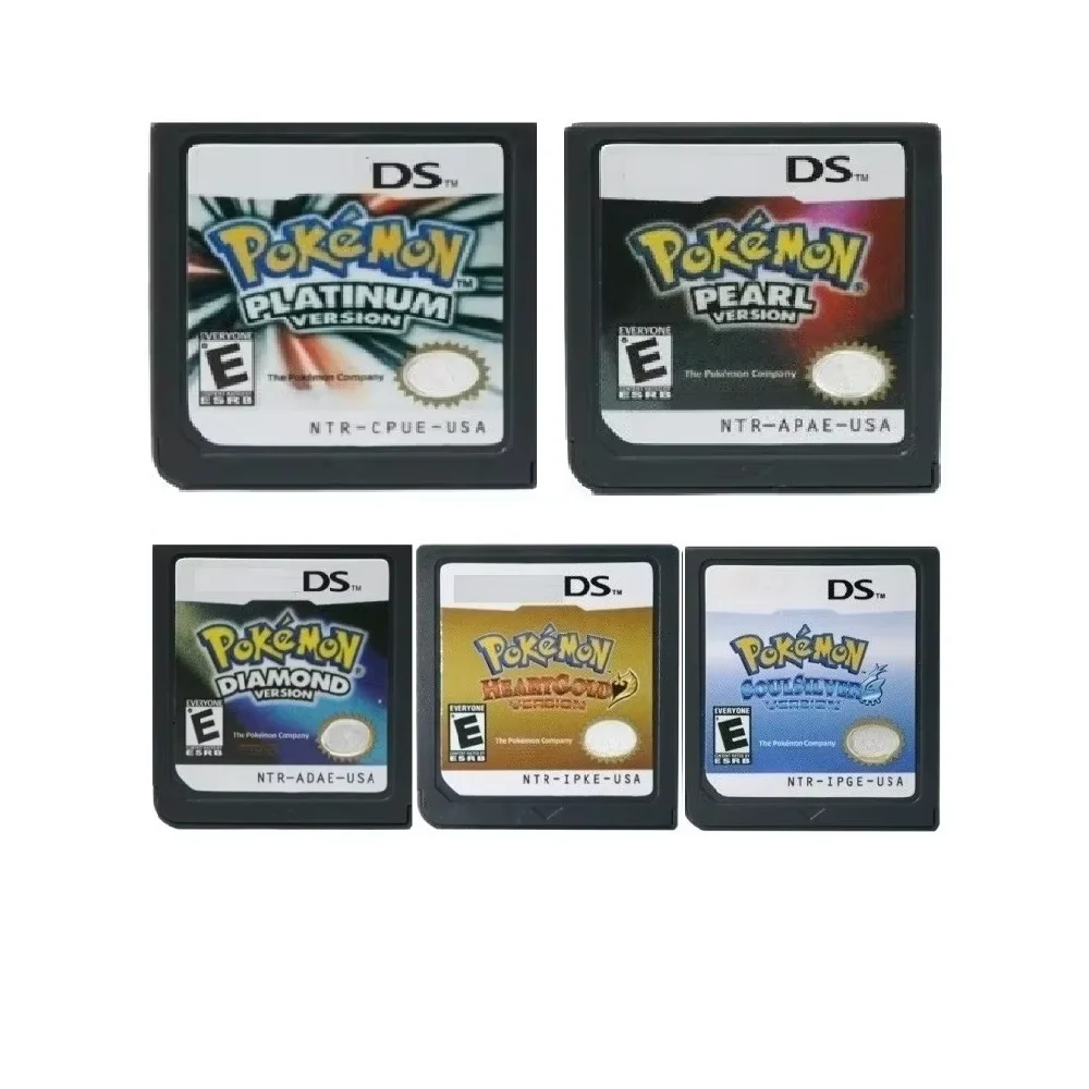 

NDS Retro Game Card, Pokemon Series Games,diamond/gold Heart/Platinum/pearl/silver Soul, US Version English