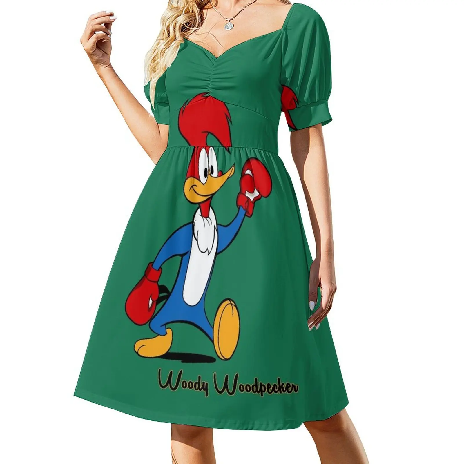 

Woody Woodpecker boxing Short-Sleeved Dress evening dresses women summer dress woman 2025