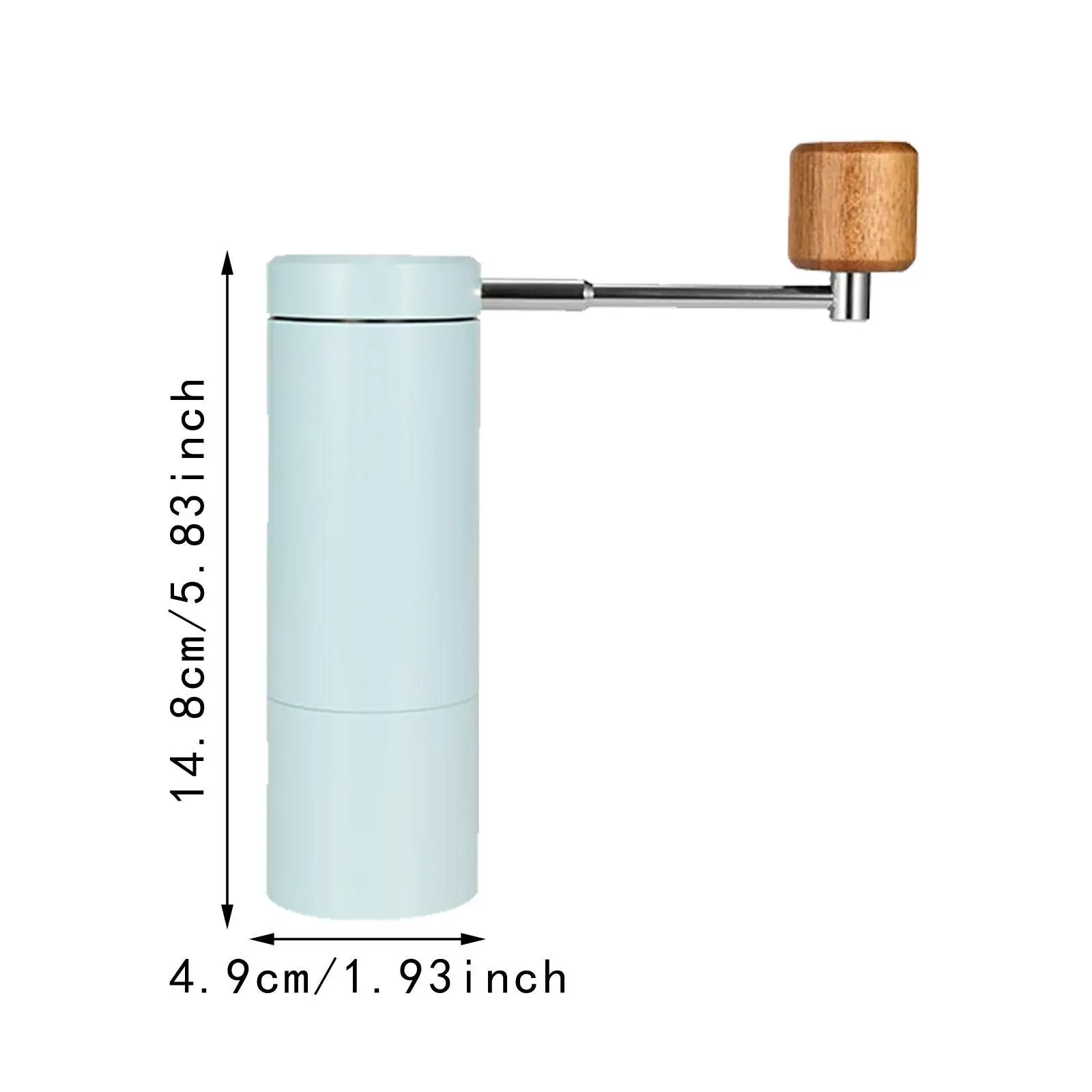 مطحنة القهوة اليدوية، مطحنة حبوب القهوة، محمولة، لدغ من الفولاذ المقاوم للصدأ، مطحنة كرنك يدوية، مطحنة يدوية للسفر إلى المنزل