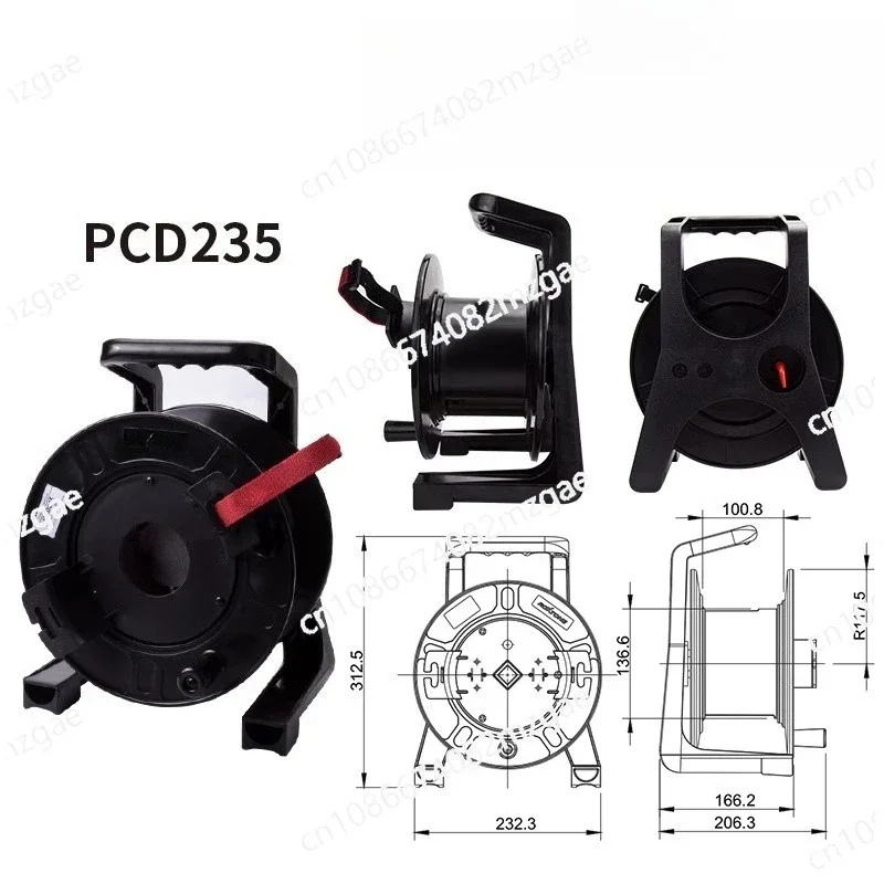 Multi-Channel Cable Winding Reel 2-12 Way, Audio Video Signal Transmission Car Reel for Multiple Applications