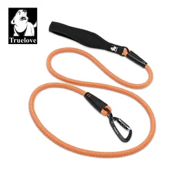 Guinzaglio per cani Truelove Guinzaglio in corda intrecciata in nylon per cani Guinzaglio da corsa per cani da compagnia portatile resistente 3MReflective TLL2571