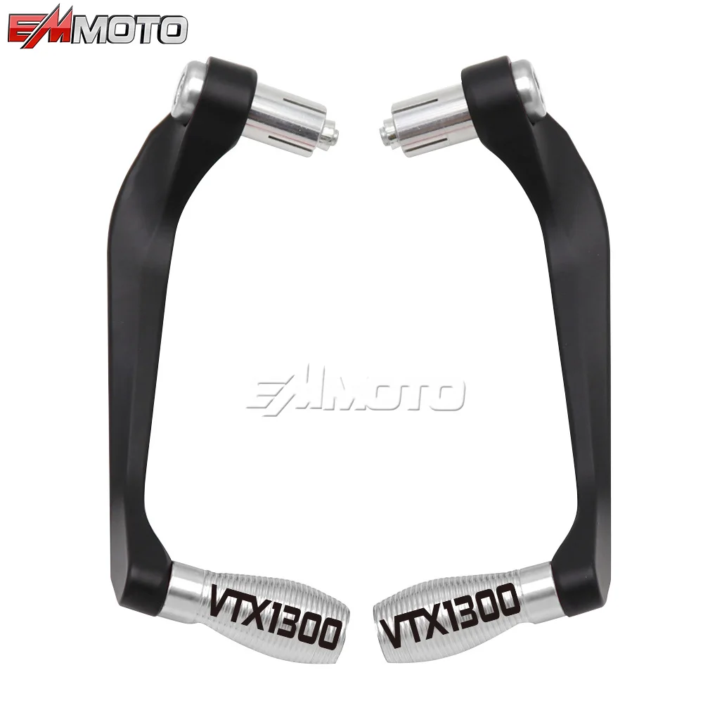 For HONDA VTX1300 VTX 1300 Motorcycle Accessories CNC Aluminum 22mm Handlebar Brake Clutch Levers Handle Bar Guard Protector