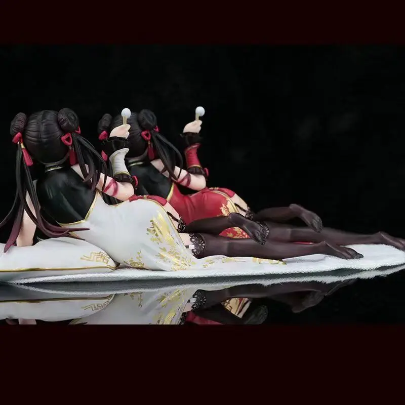 New 8.5cm Bandai Anime Figure Tokisaki Kurumi Prone Position Scene Model Pvc Collection Cabinet Desktop Ornaments Decoration Toy