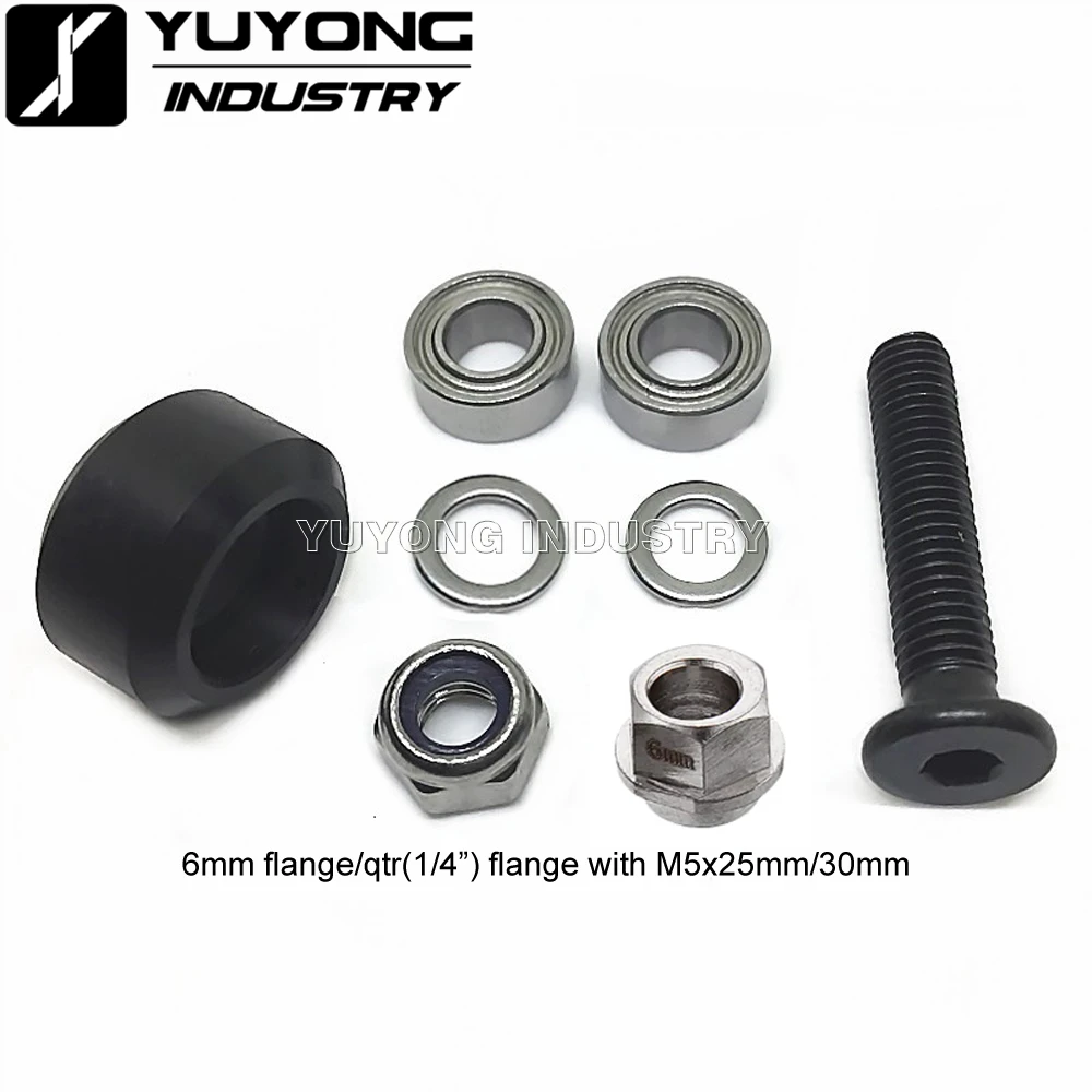 12sets/dozen Adjustable precise CNC delrin Mini v wheel kits with eccentric spacers for v-slot C-Beam,MiniMill parts