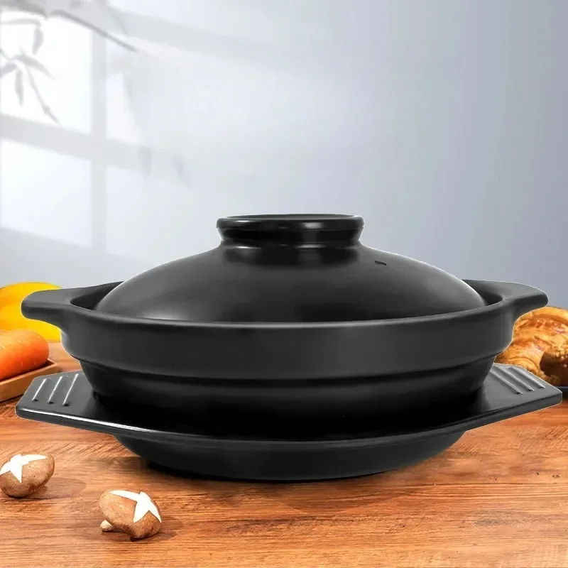 

1Pc Clay Casserole Soup Cooking Tool Soup Rice Clay Pot Bibimbap Cooking Pot