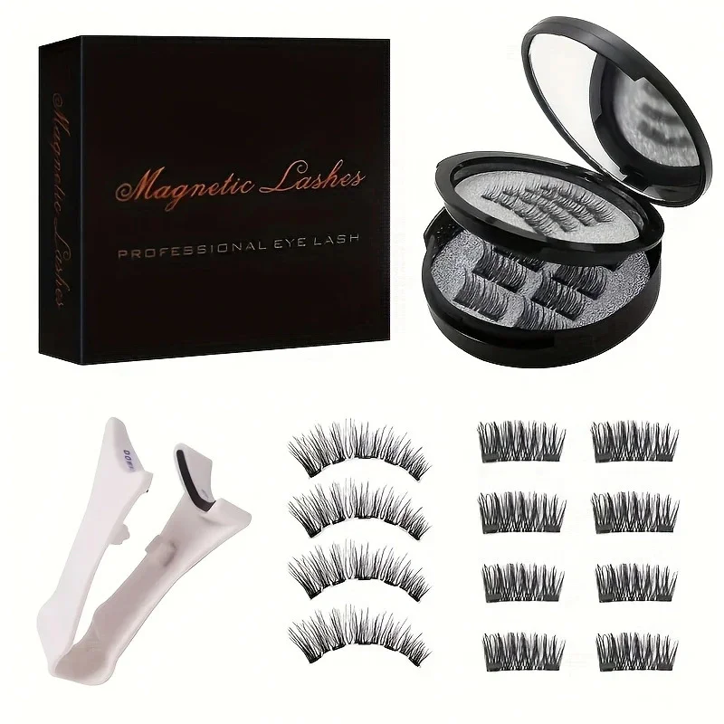 8 قطعة مجموعة الرموش المغناطيسية الرموش الصناعية الطبيعية مقاوم للماء الرموش طقم تمديد قابلة لإعادة الاستخدام Wispy الرموش الصناعية أدوات ماكياج #2