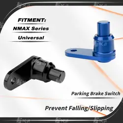 For Yamaha NMAX 160/155/125 Parking Brake Switch Button Lock CNC Motorcycle Parking Brake Lever Lock Accessories Parts