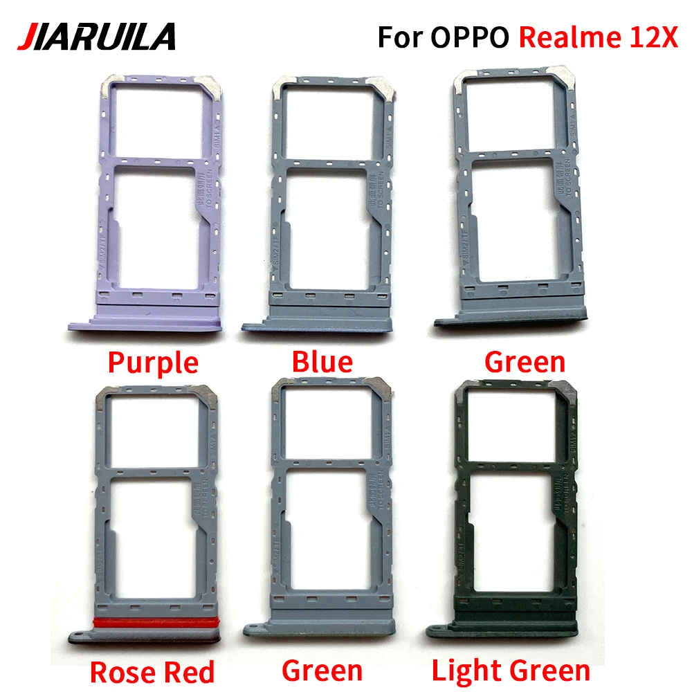 100Pcs，SIM Card Tray Slot Holder Adapter Accessories For OPPO Realme 3 3i 5 5i 6 6i 7 4G 5G 7i 8 8i 9 10 11 12 Pro Plus 9i 12X