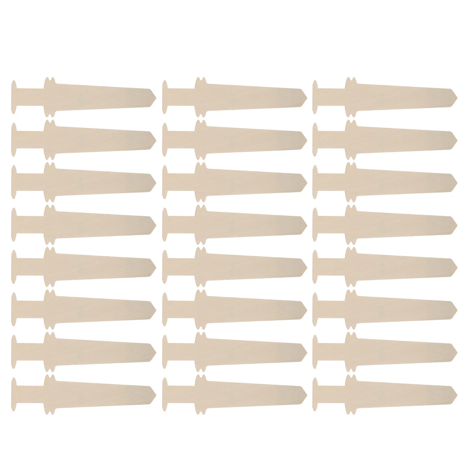 24 Stück Holzschwerter, Ausschnitte, unvollendete DIY-Bastelsets für Kinder, Malerei, leere Ornamente, Geburtstagsfeier, Dekoration, Schwerter aus Holz