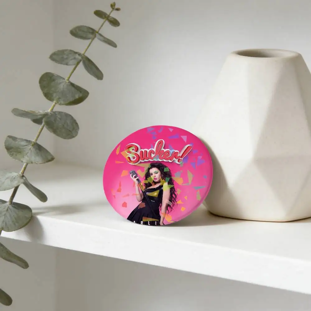 C-Charli XCX Singer Backpack Pin Hat Pin Jacket Accessory Bag Decor Clothing Ornament Fashion Accessory