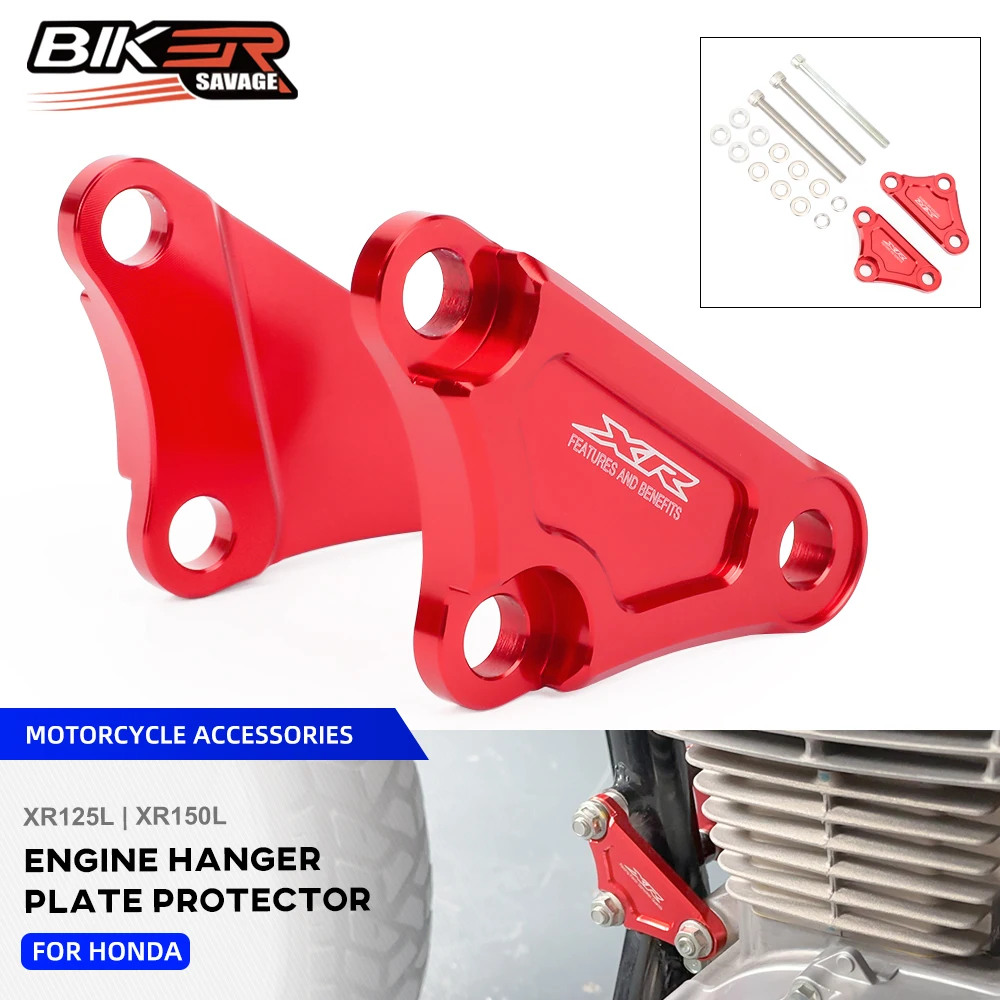 

XR150L 2024 Engine Hanger Plate Guard For Honda XR 150 125 L 2010-2024 Motorcycle Frame Body Mount Holder CNC Red XR-125 150 L