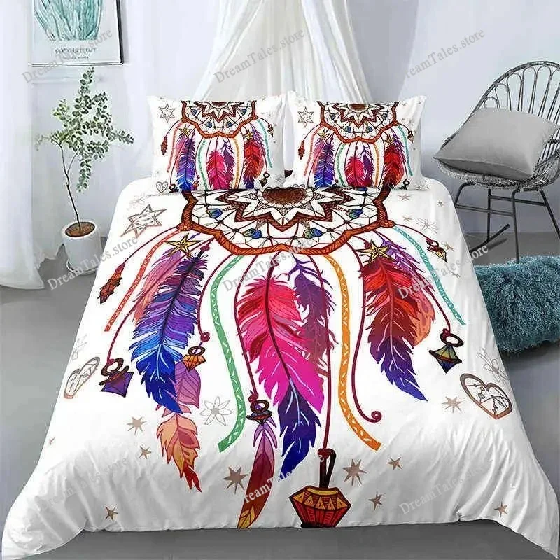 

Dreamcatcher Duvet Cover Set King Size Boho Dream Catcher Bedding Set Microfiber Bohemian Style Comforter Cover For Girls Women
