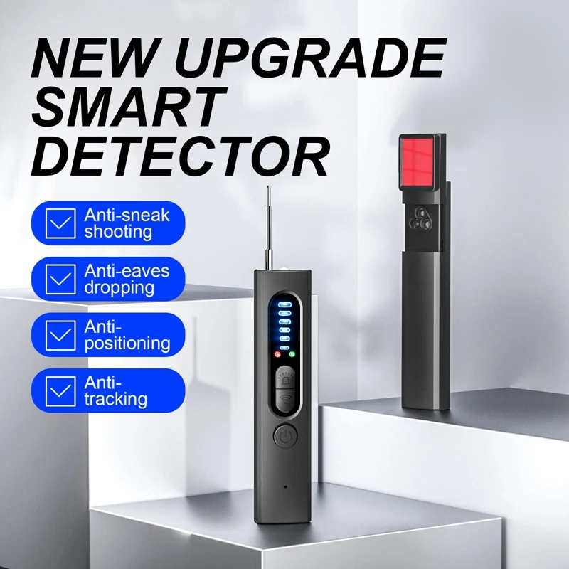 

Hidden Camera Detector Anti-Spy Car GPS Tracker Listening Device Bug RF Wireless All Signal Scanner Gadget Security Protection