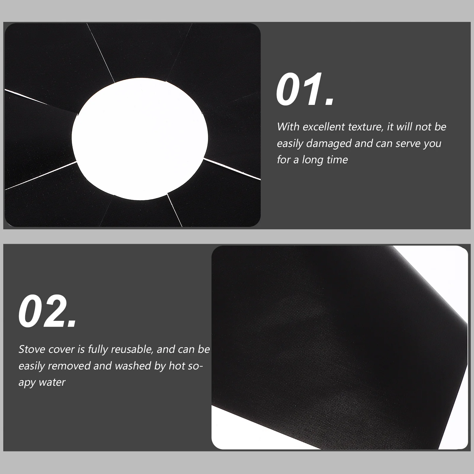 

4Pcs Gas Stove Burner Liners Protective Covers Thick Non Stick Stove Top Cleaner Saver Household Gas Range Protector