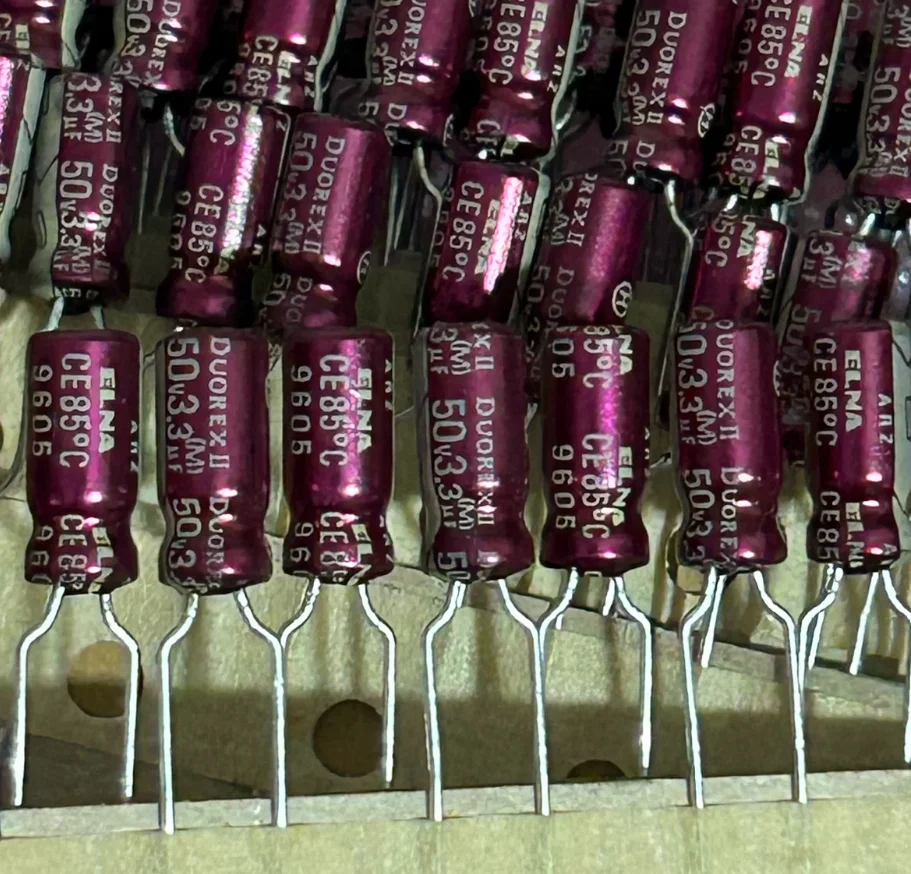 20pcs-lot-original-japan-elna-duorex-ii-are-50v-33uf-6x11-fever-audio-aluminum-electrolytic-capacitor-copper-feet-free-shipping