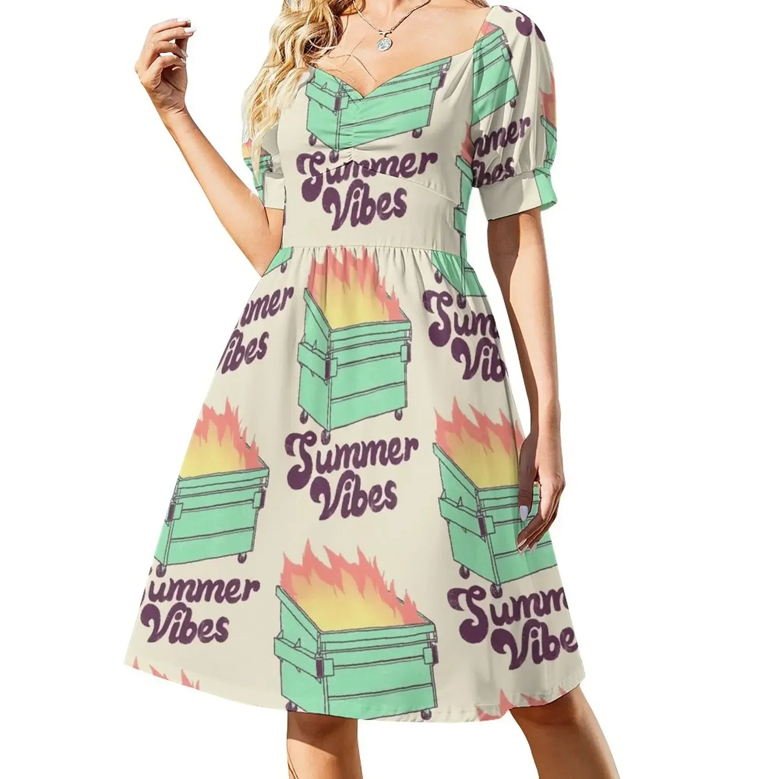 

Summer Vibes Short-Sleeved Dress dresses for special events cocktail dresses evening dress women Dress