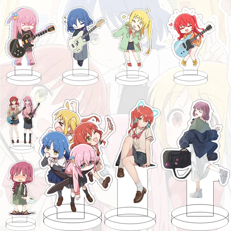 

Kawaii 15cm BOCCHI THE ROCK! Acrylic Stand Ornaments Cartoon Figure Gotoh HitoriIjichi Nijika Yamada Ryo Standing Plates Model