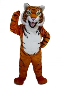 Nuovo adulto vendita calda schiuma carino tigre fantasia cartone animato mascotte Costume peluche natale vestito operato Costume mascotte di Halloween