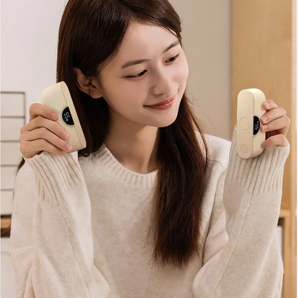 

2 in 1 Magnetic Hand Warmer Adjustable 4 Temperature Settings Electric Handwarmers Fast Heating One Button Start