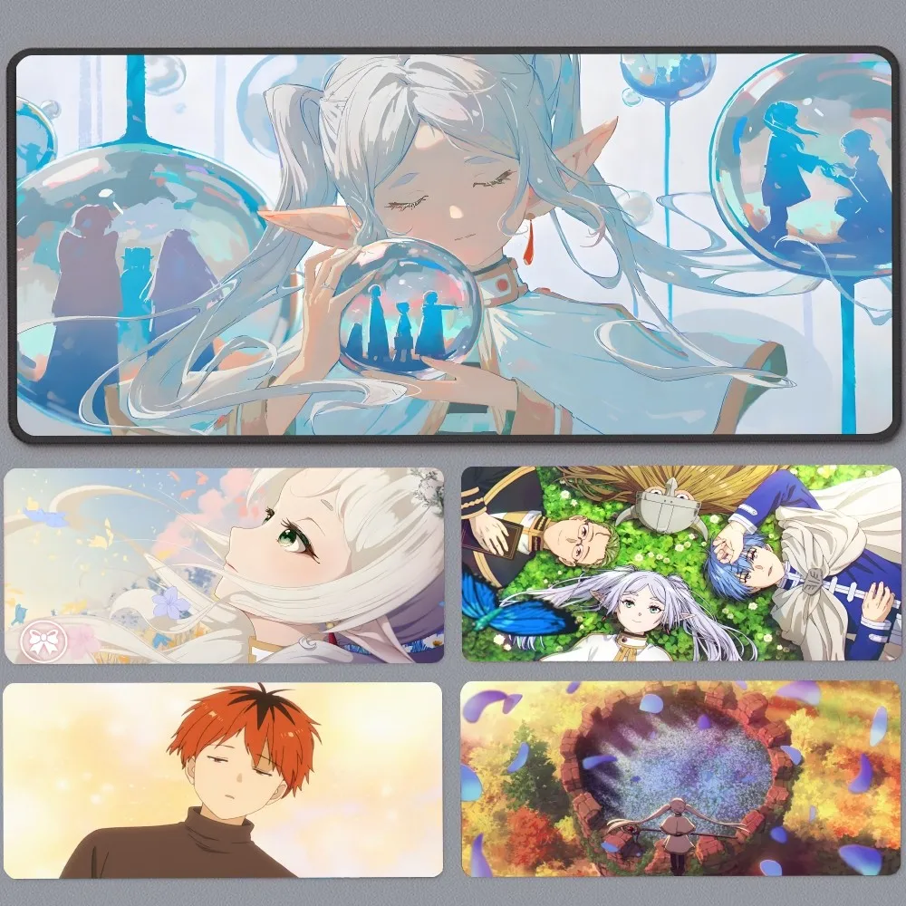 

Frieren Beyond Journey's End Anime Mousepad New Arrivals Large Gaming Mousepad L XL XXL Gamer Mouse Pad Size For Keyboards Mat