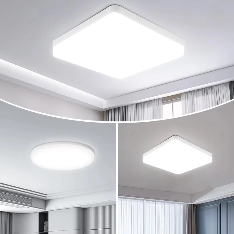 

36W-48W Modern LED Ceiling Light Dimmable Flush Mount Fixture for Bedroom Living Room Kitchen Hallway Ultra Bright Home Lamp