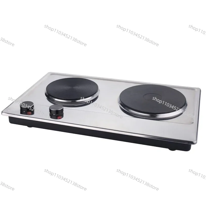 

Электрическая плита с двойной головкой, бытовой настольный тип, нержавеющая сталь, высокая мощность, регулируемая температура