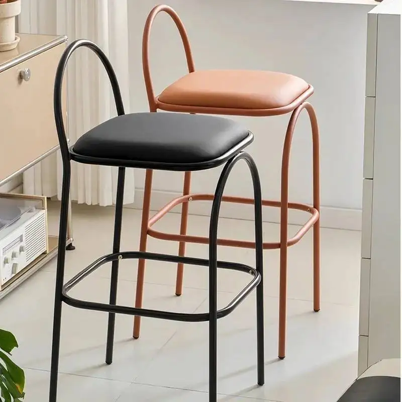 

Minimalist Chair Sillas Restaurant Barber Luxury Living Room Bar Counter Gaming Modern Stool Metal Para Comedor Trendy Furniture