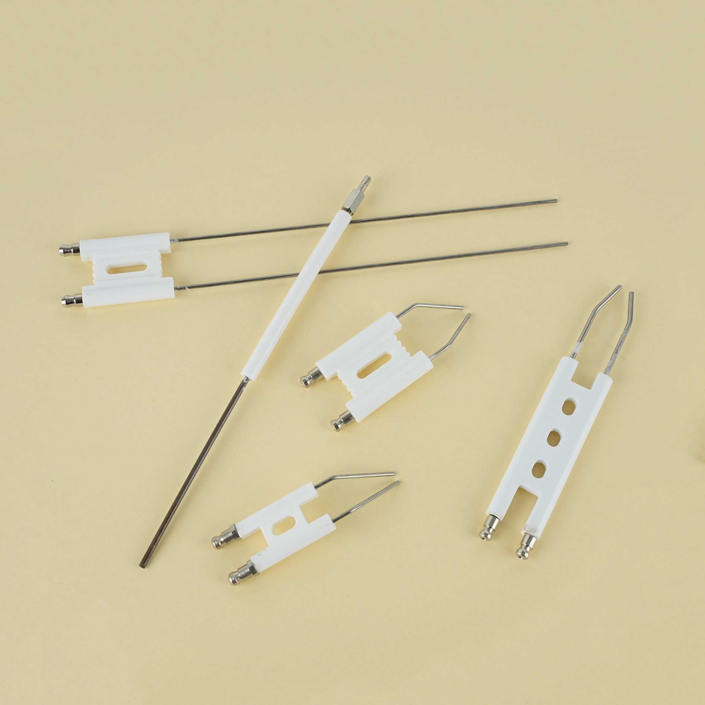 Ceramic Ignition Electrode Double Ignition Needle Spark Plug for Gas Burner Diesel Boiler