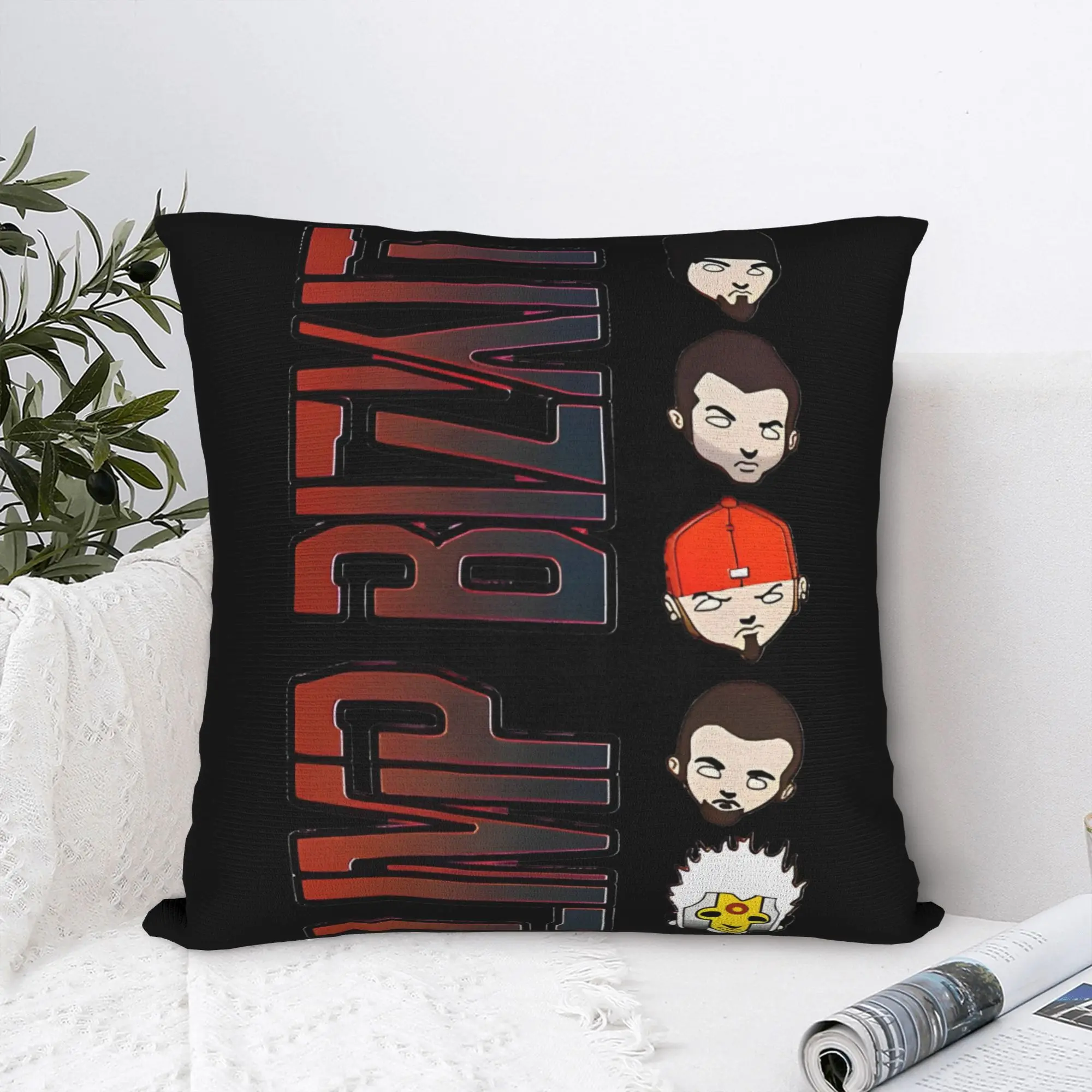 Limp Bizkit Band Square Pillow Cases  Cushion Cover Fashion Zippered Decor Throw Pillow Case Cover for Seat 40x40cm