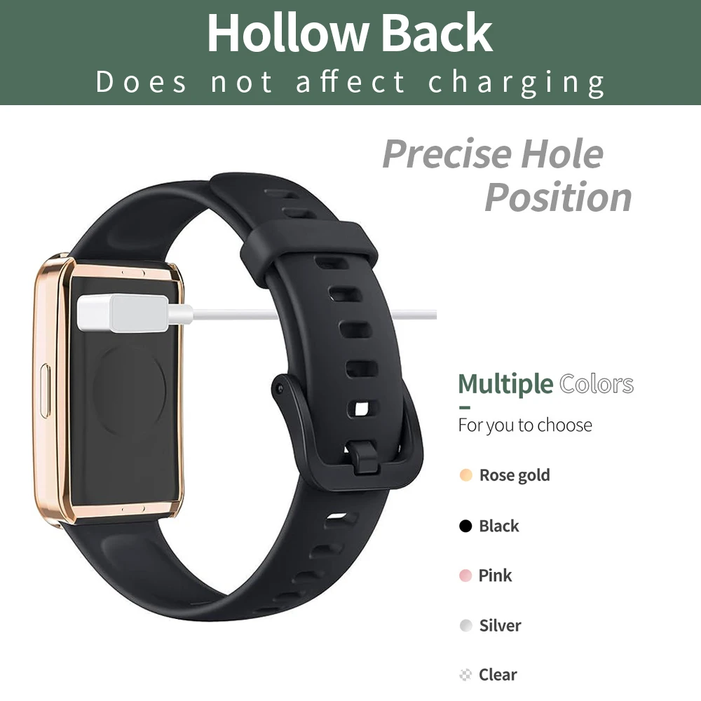 TPU Soft Protective Cover Case For Huawei Band 8  Full Cover Protective Shell Watch Cases For Huawei Band 8 Smart Watch