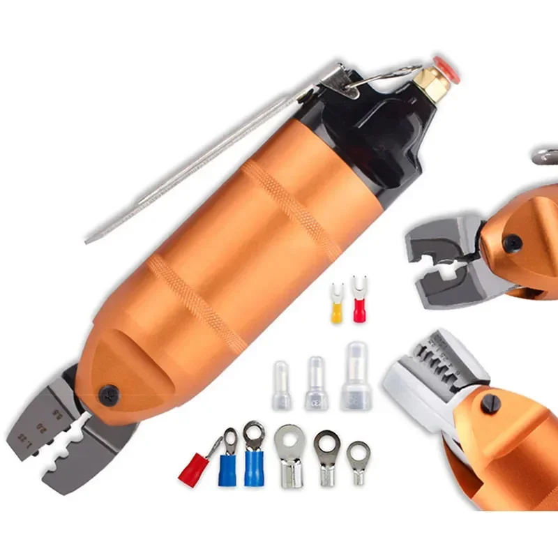 

A- Pneumatic Crimping Pliers Bare Terminal Insulated Terminal Wire Pliers For Nipple Crimping Terminal Bare Pliers Two or Knive