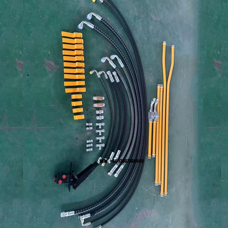 

PC45 Mini Excavator Aux Pipe Line Kits Hydraulic Rock Breaker Hammer Piping Kits