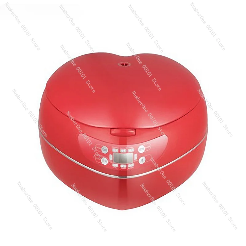 

Kitchen Rice Steamer Multi Cooker Household Rice Cooker Peach Heart-Shaped Smart Mini Rice Cooking Machine