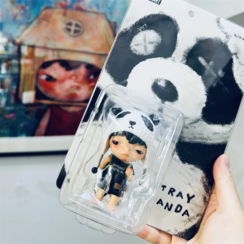 CHENGDU HIRONO Stray Panda Hirono Фигурки игрушки Куклы Коллекция аниме Фигурки Детские подарки Украшение комнаты