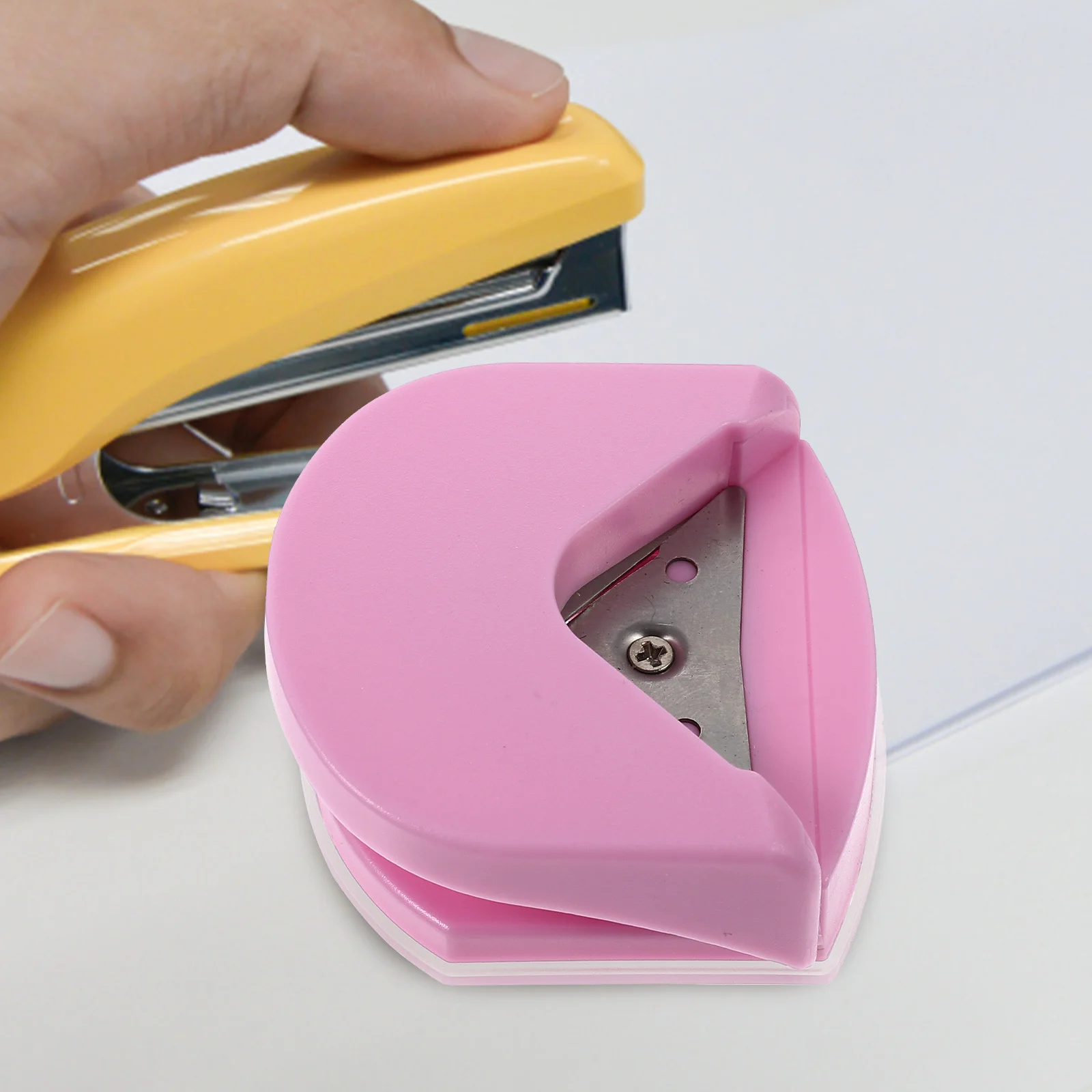 2 Stück runde Eckenstanzer aus Papier, Eckentrimmer, saubere Schneide, leicht zu tragen, leicht, für DIY-Bastelprojekte, Fotoalbum