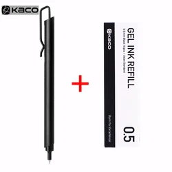 Kaco Metal Press Gel Pen High-End Sign Pen 0.5mm Ballpoint Pen Frosted Heavy Feel Metal Pen For Business OL Students Gift