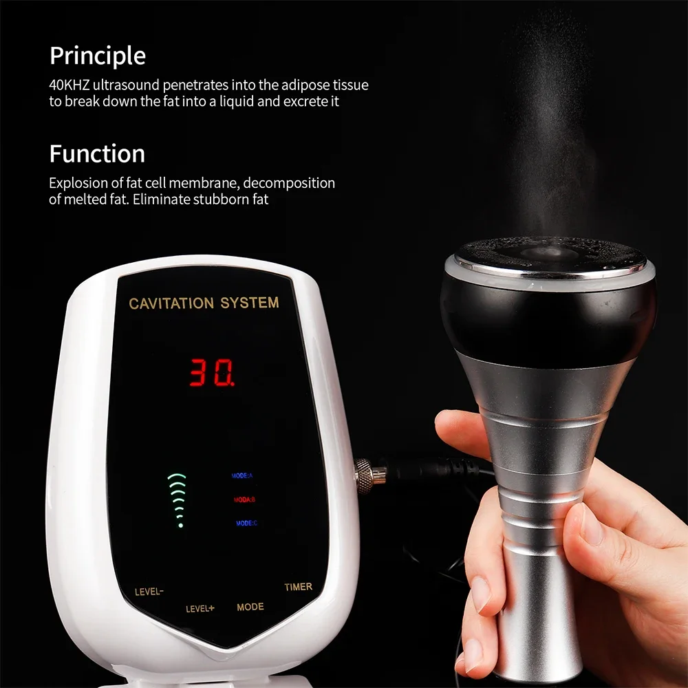 40KHz Cavitation Body Weight Loss Device Ultrasonic Body Massage Beauty Machine Waist Leg Slimming Ultrasound Fat Burner Salon