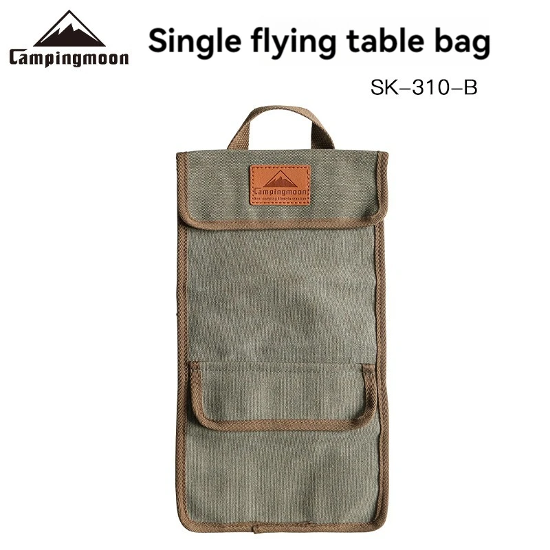 

Туристическое оборудование для кемпинга CAMPINGMOON, одинарная Летающая искусственная кожа из нержавеющей стали, ручная Толстая Холщовая Сумка, сумка для хранения