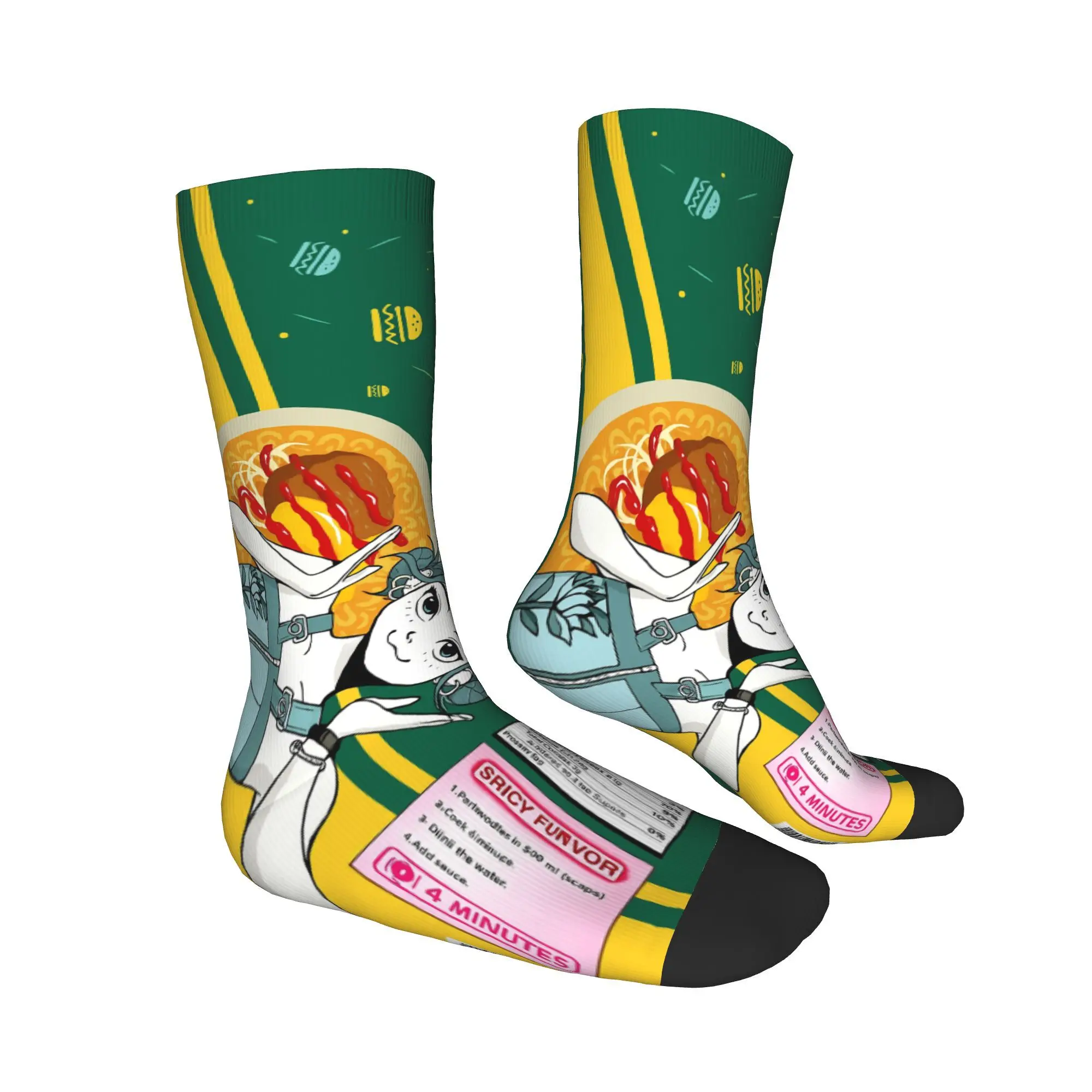 Calcetines kpop de cazadores de demonios ramen rumi Merch para hombres y mujeres calcetines suaves