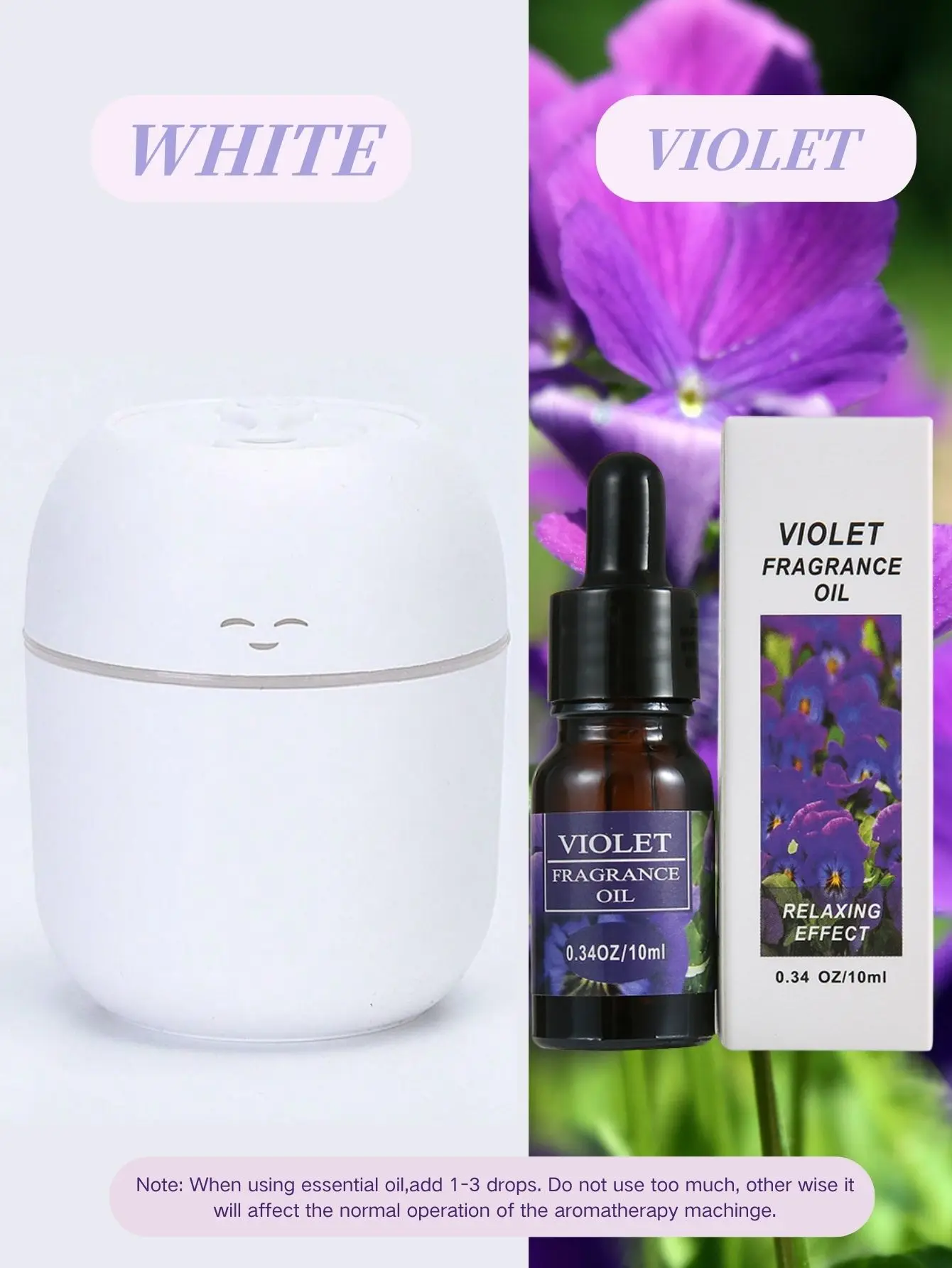 220ML USB Mini Aroma Diffusor Luftbefeuchter mit LED-Licht und Abschaltschutz für Zuhause und Auto, Ultraschall Geräuscharmer Nebelerzeuger – Detail 9