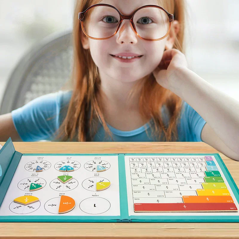 Magnetic Fraction Demonstration Book, Magnetic Fraction Tiles, Fractions Manipulatives, Score Disk Demonstrator
