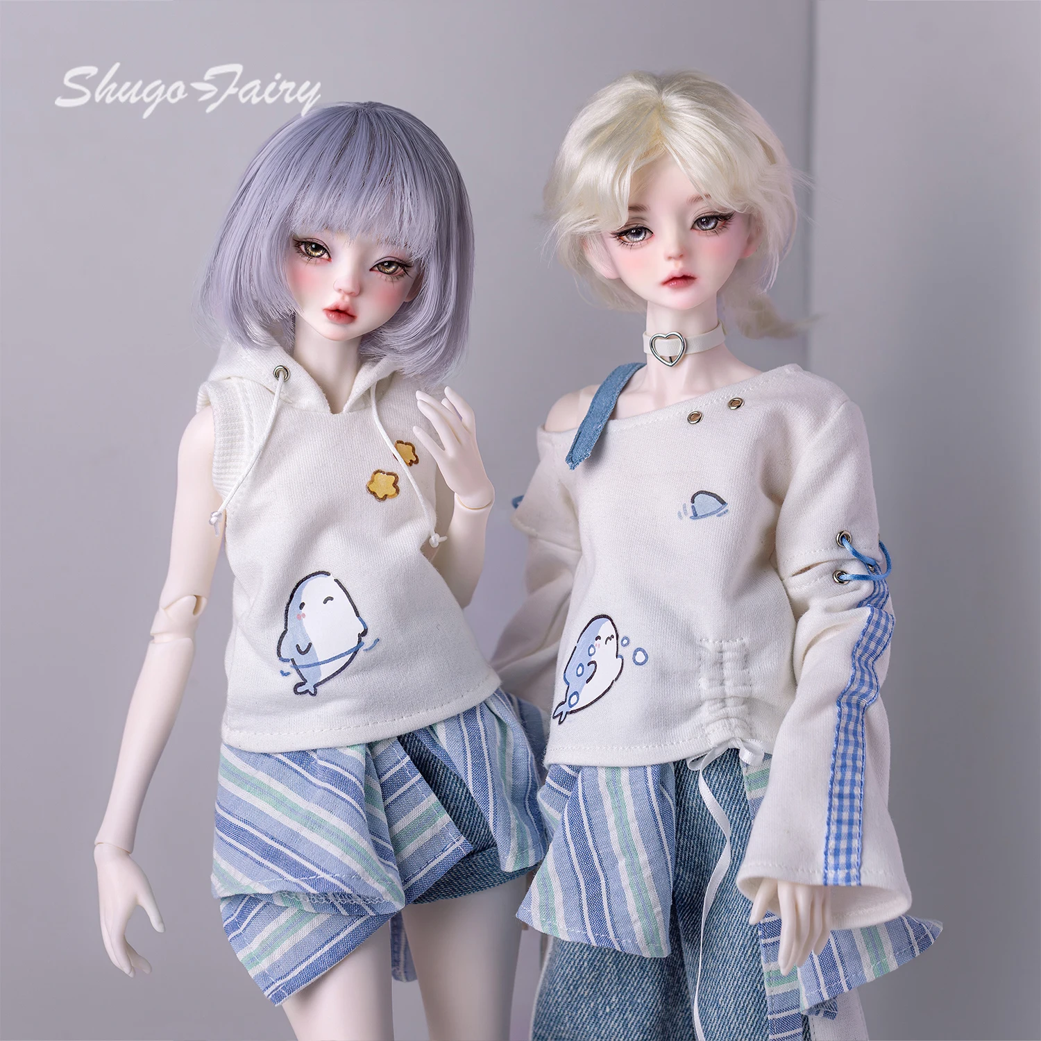 Bjd Doll 1/4 Lorc Fullset C Y2K Style Toy  His-and-hers Clothes Jointed Dolls Hand Made Figure Shugafairy